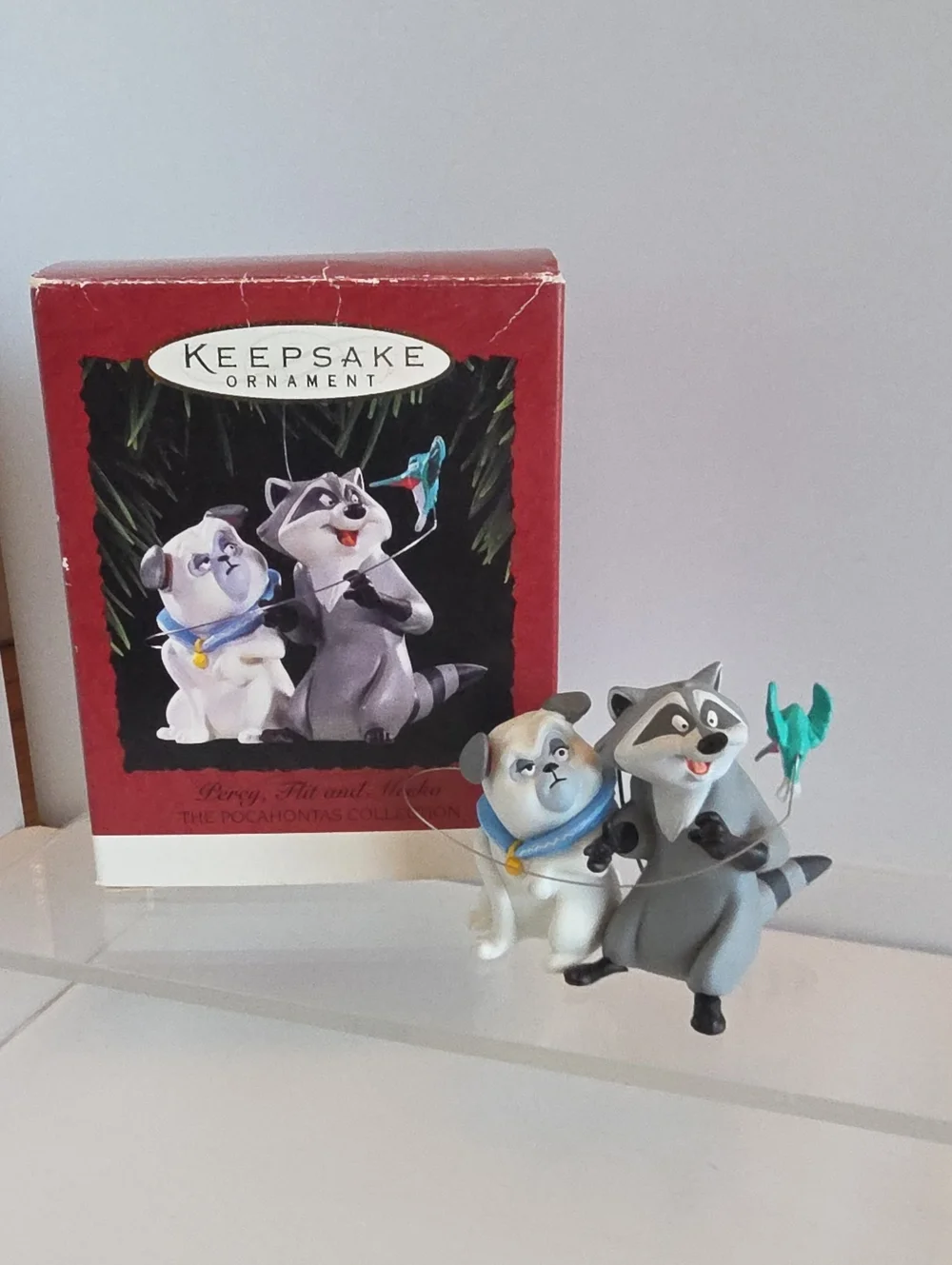 Hallmark Keepsake Percy, Flit & Meeko Pocahontas Collection Christmas Ornament